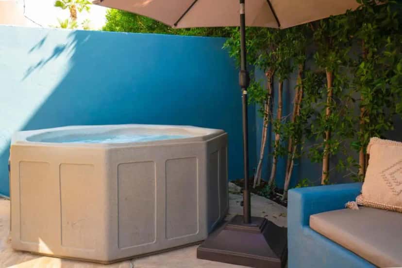 In-room hot tub at Talavera Palm Springs in Palm Springs, CA