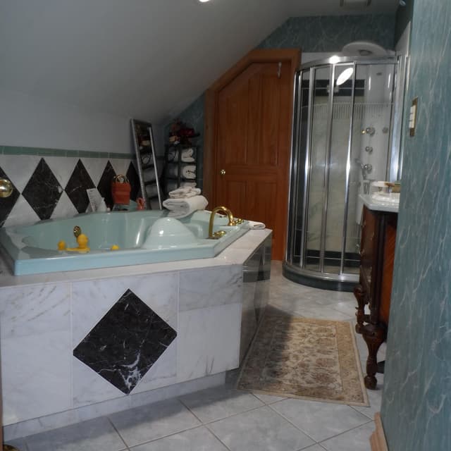 Private in-room hot tub
