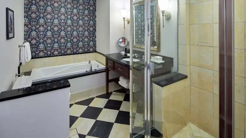 In-room hot tub at The Battle House Renaissance Mobile Hotel & Spa in Mobile, AL