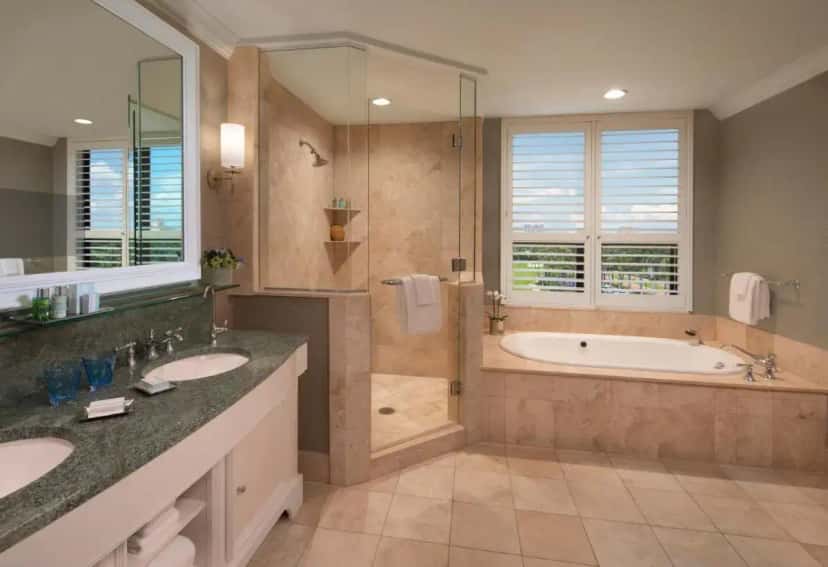 Deep soaking tub at The Breakers Palm Beach in Juno Beach, FL