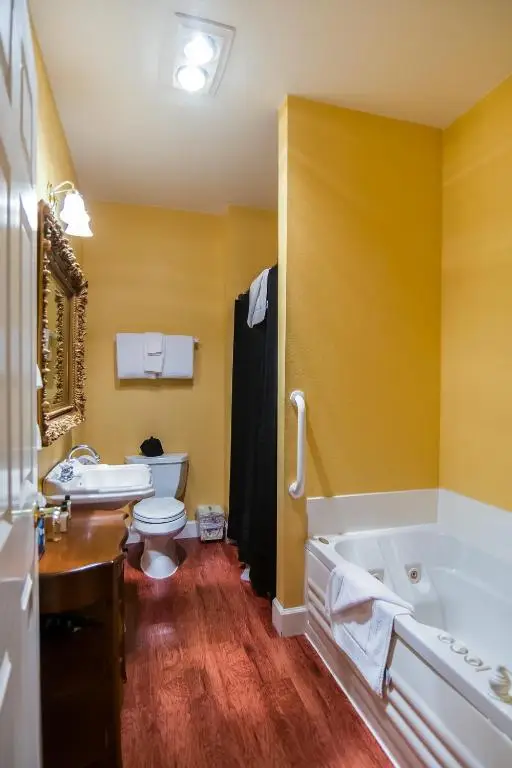 Private in-room jacuzzi tub in the Deluxe Queen Room at The Campbell House Inn