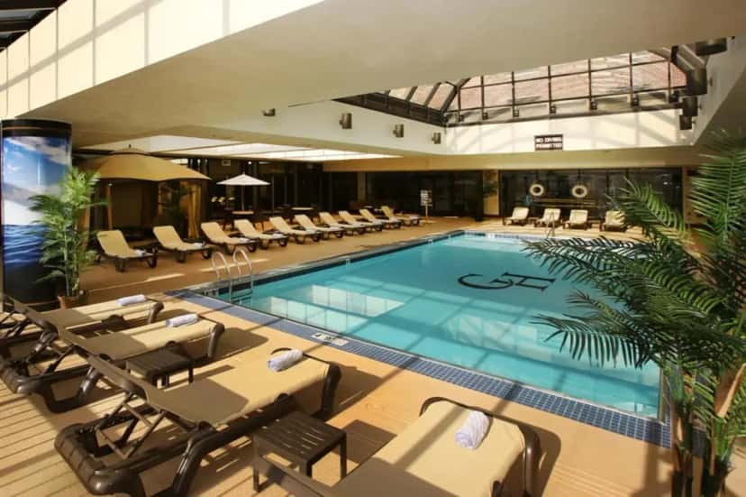 In-room hot tub at The Claridge Hotel in Atlantic City, NJ
