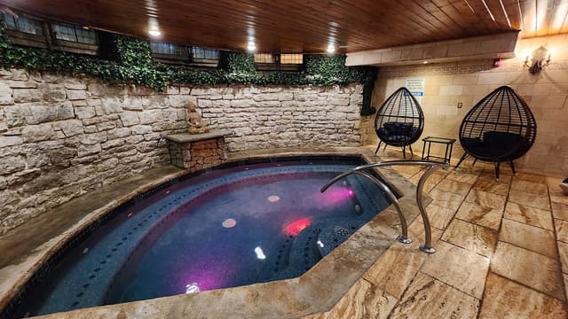 Shared indoor hot tub