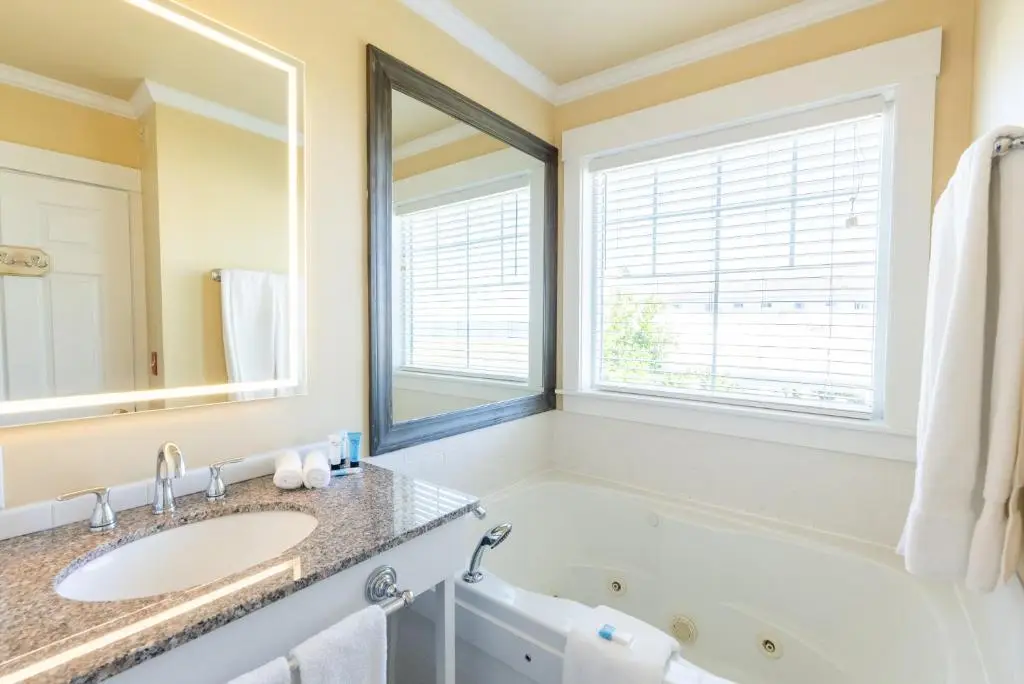 Private in-room jacuzzi tub in the Ocean Front King #20 & #21 at The Edgewater
