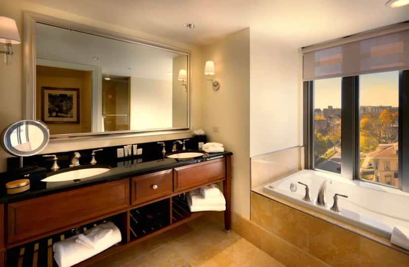 Private in-room jacuzzi tub at The Edgewater Hotel