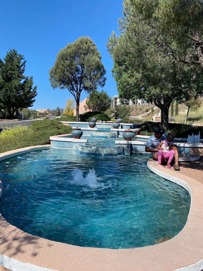 Shared outdoor hot tub at The Forest Villas Hotel in Prescott, AZ