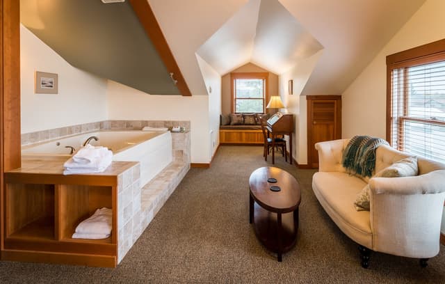 Private in-room hot tub