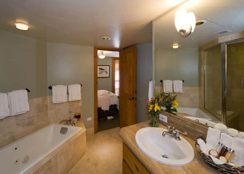 Private in-room jacuzzi tub at The Inn at Lost Creek