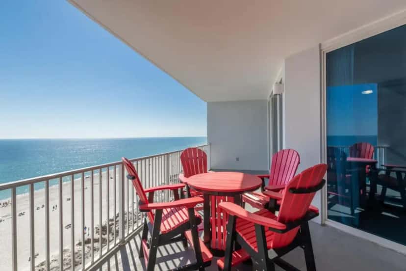 In-room hot tub at The Lighthouse Condominiums in Gulf Shores, AL