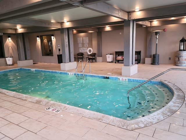 Shared indoor hot tub