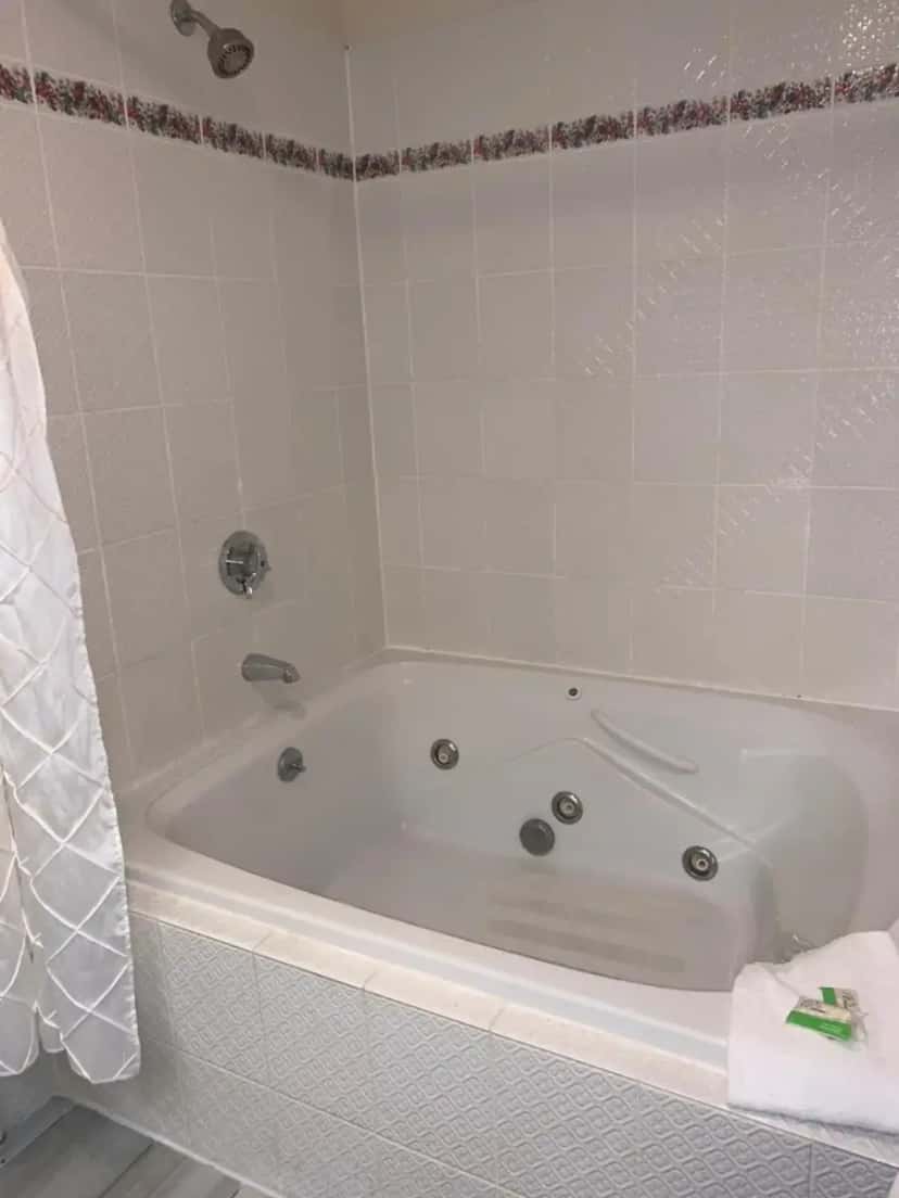 In-room hot tub at The Lodge at Jackson Village in Glen, NH