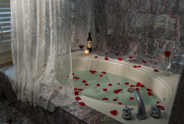 Private in-room hot tub