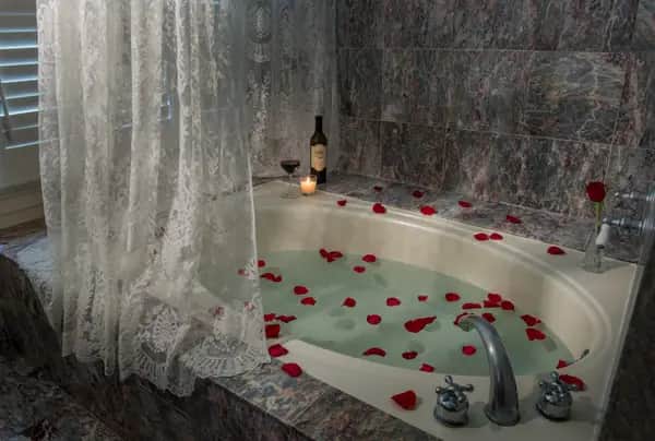 Private in-room jacuzzi at The Monterey Hotel