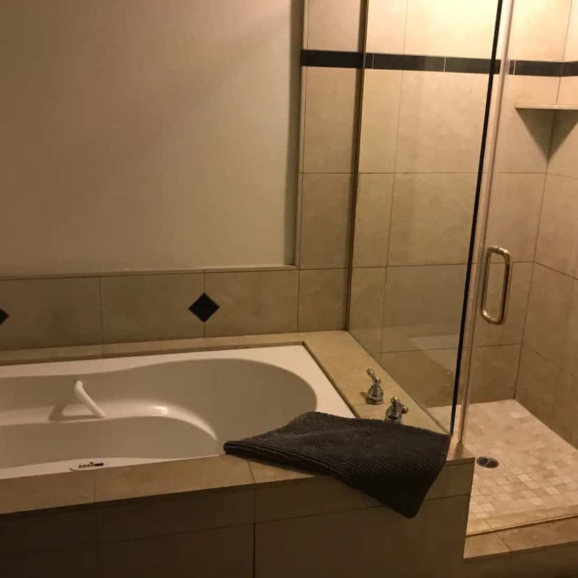 In-room hot tub at The Oceanfront Hotel in Half Moon Bay, CA