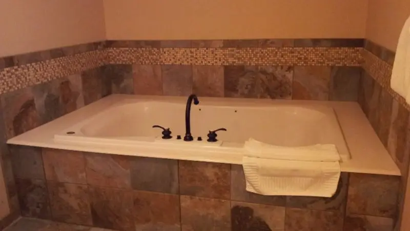 In-room hot tub at The Rockwell Inn in Jackson, WY
