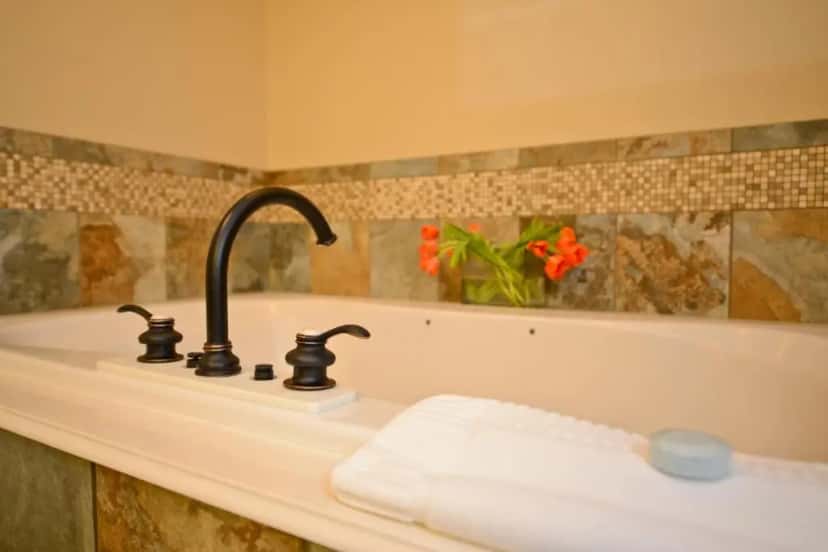 In-room hot tub at The Rockwell Inn in Jackson, WY
