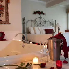 Private in-room jacuzzi at The Snowflake Inn