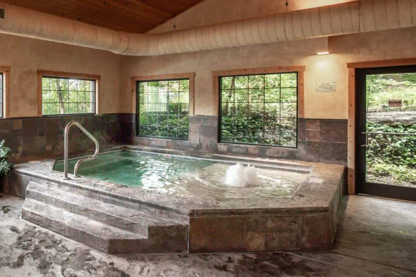 Shared indoor hot tub at The Village At Indian Point