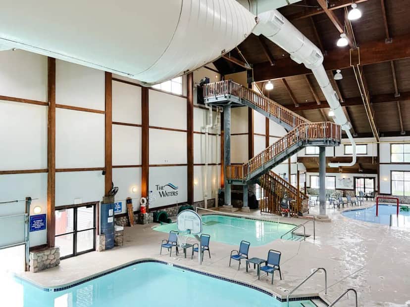 Shared indoor hot tub at The Waters of Minocqua