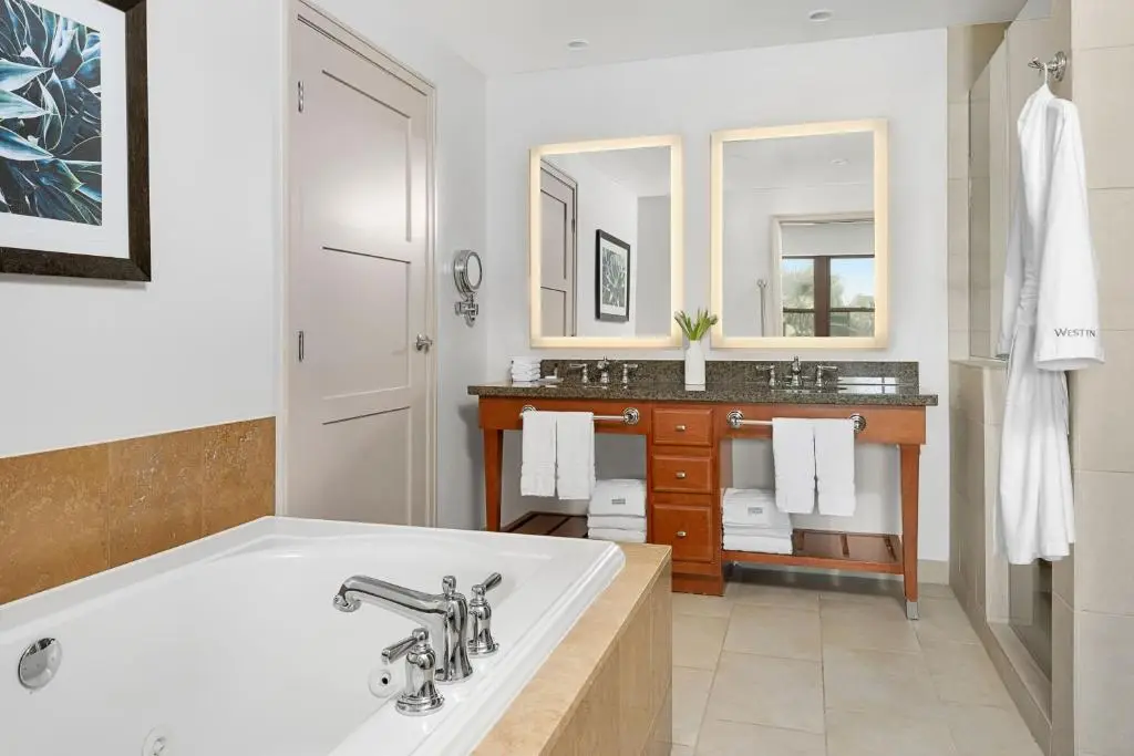 Private in-room jacuzzi tub in the One-Bedroom Villa with Balcony and Whirlpool at The Westin Desert Willow Villas, Palm Desert