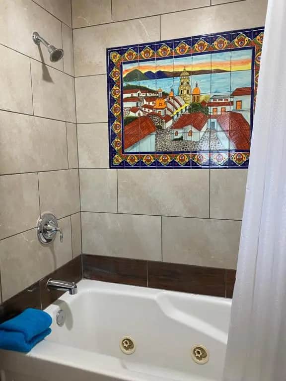 Private in-room jacuzzi tub in the One-Bedroom Apartment at Tide Pool Villas