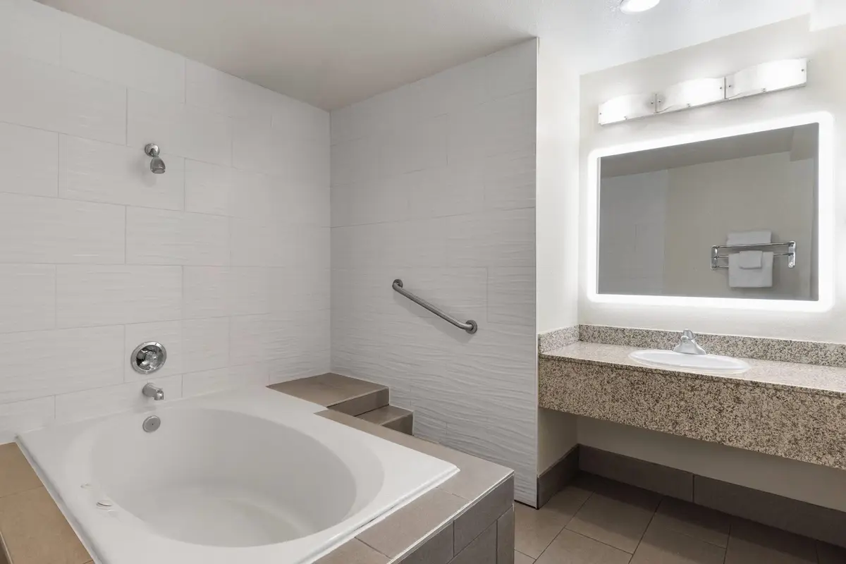 Deep soaking bathtub at Travelodge by Wyndham Banning Casino and Outlet Mall