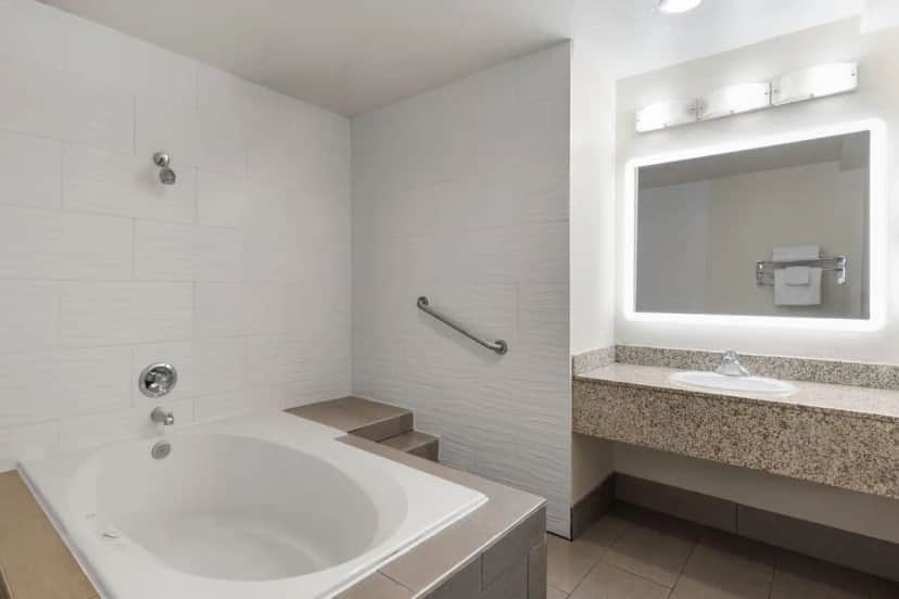 Deep soaking bathtub at Travelodge by Wyndham Banning Casino and Outlet Mall
