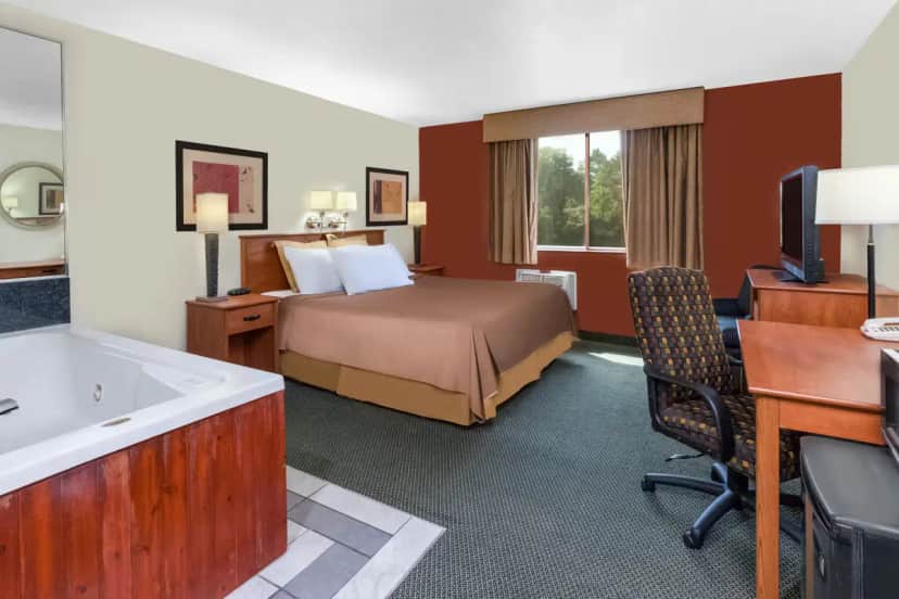 Private in-room jacuzzi at Travelodge by Wyndham Jackson