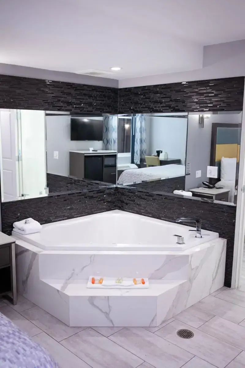 In-room hot tub at Travelodge Inn & Suites by Wyndham West Covina in Brea, CA