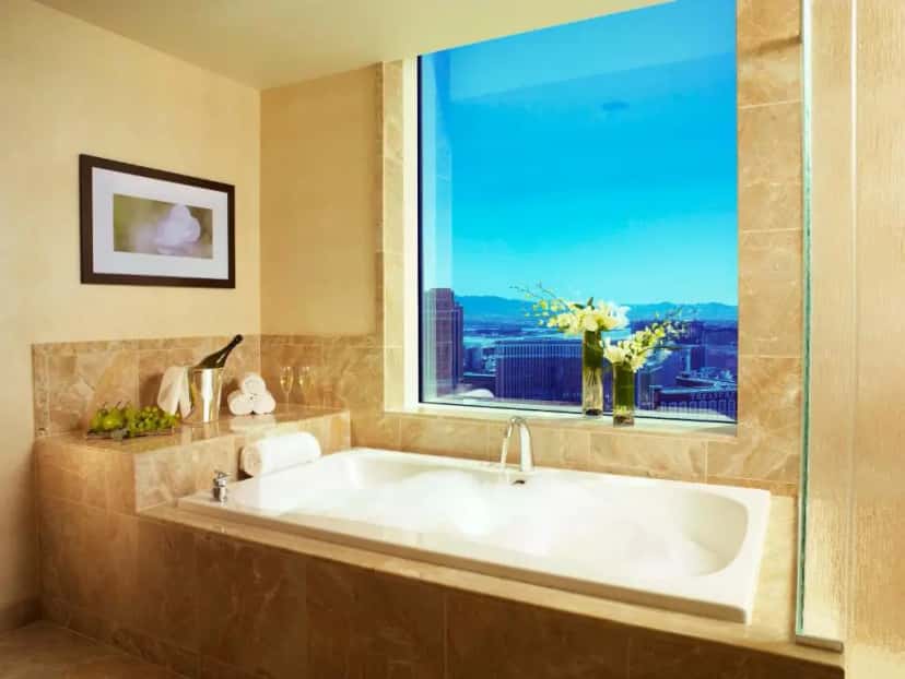 In-room hot tub at Trump International Hotel Las Vegas in Las Vegas Strip, NV