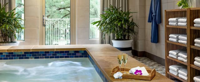 Private in-room hot tub