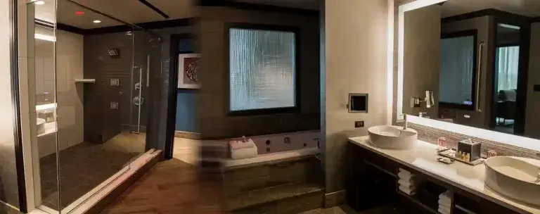 Private in-room jacuzzi tub for the Orca Suite at Tulalip Resort Casino