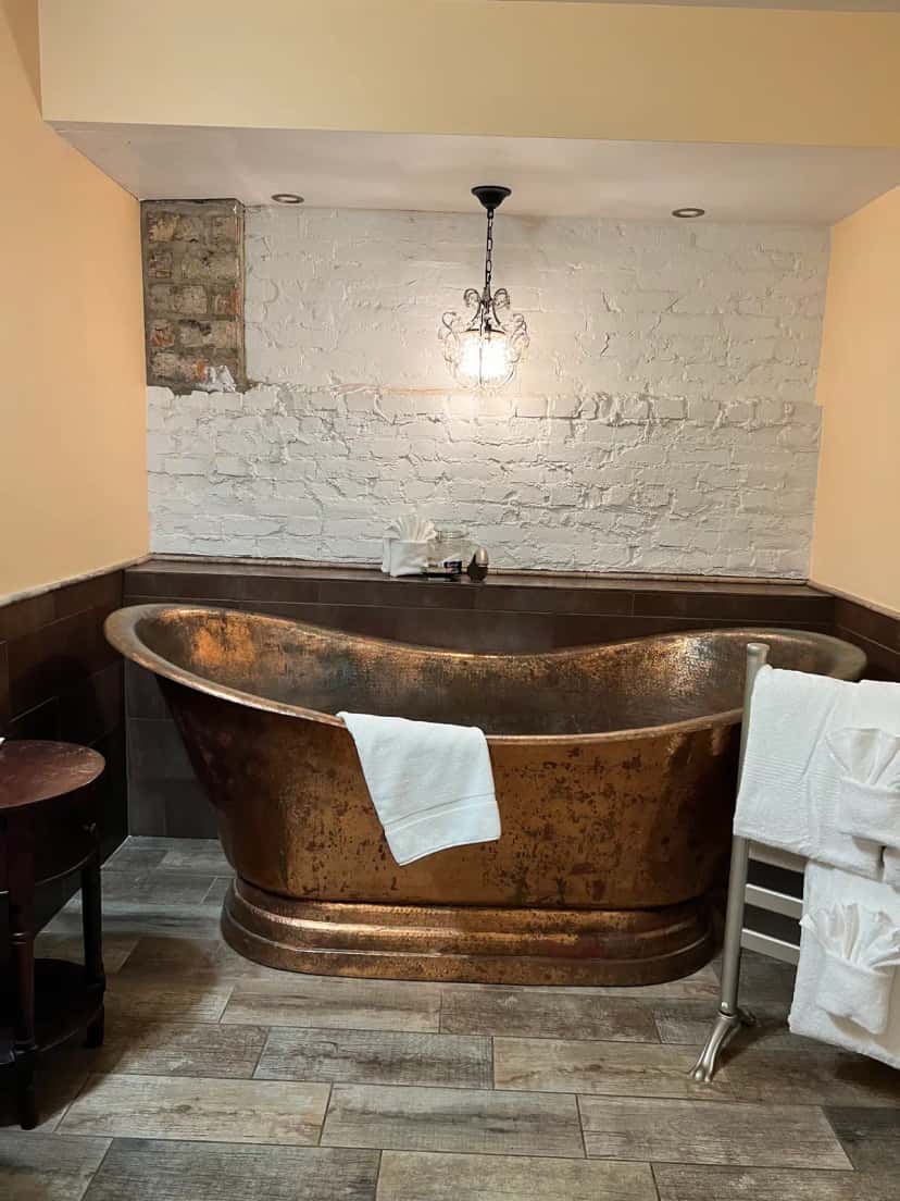 Deep soaking tub at Tybee Island Inn in Tybee Island, GA