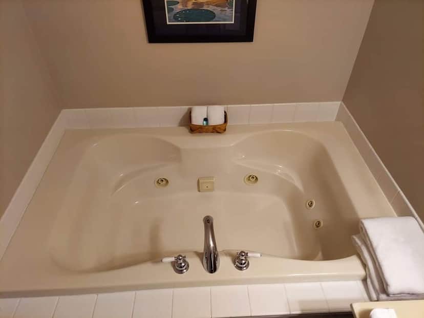 Private in-room jacuzzi tub at Wampler House Boutique Hotel
