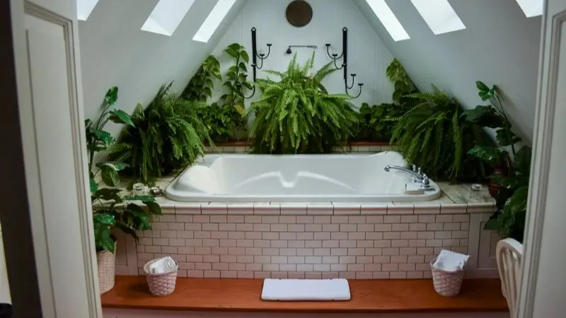 In-room hot tub at Wild Goose Inn Bed & Breakfast in East Lansing, MI