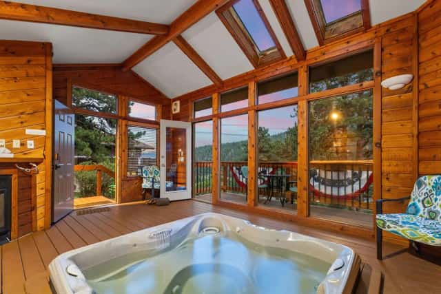 Private in-room hot tub