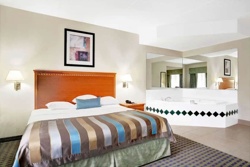 Private in-room jacuzzi tub at Wingate by Wyndham Atlanta Airport Fairburn