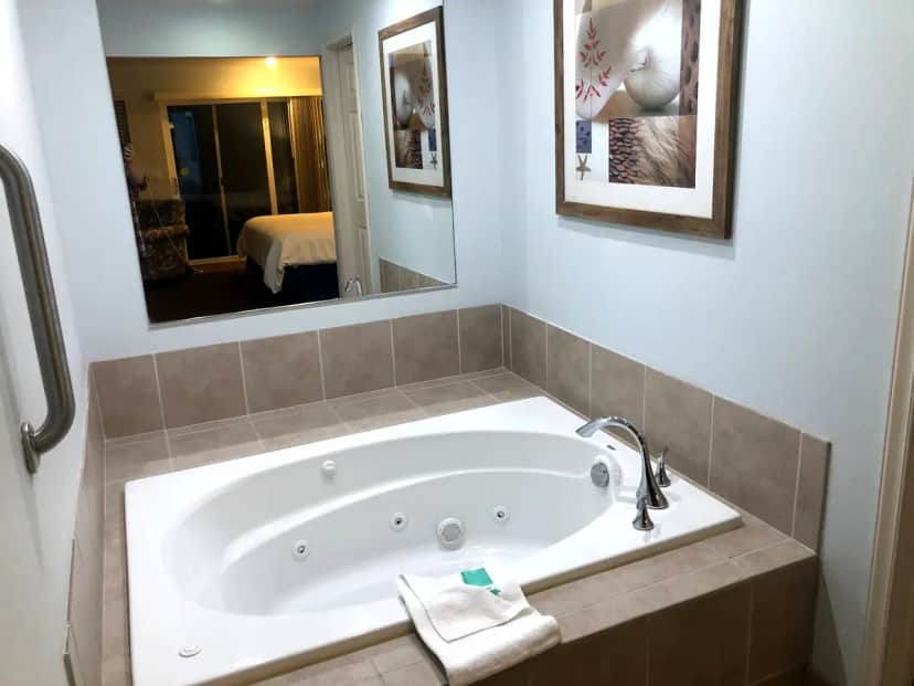 Private in-room jacuzzi tub at WorldMark Discovery Bay