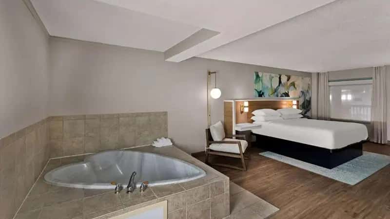 In-room hot tub at Wyndham Garden Ankeny in Ankeny, IA