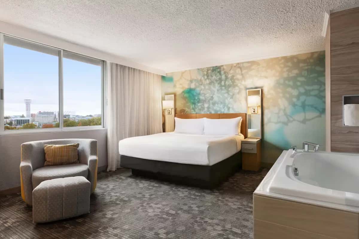 Private in-room jacuzzi tub at Wyndham Garden at Niagara Falls