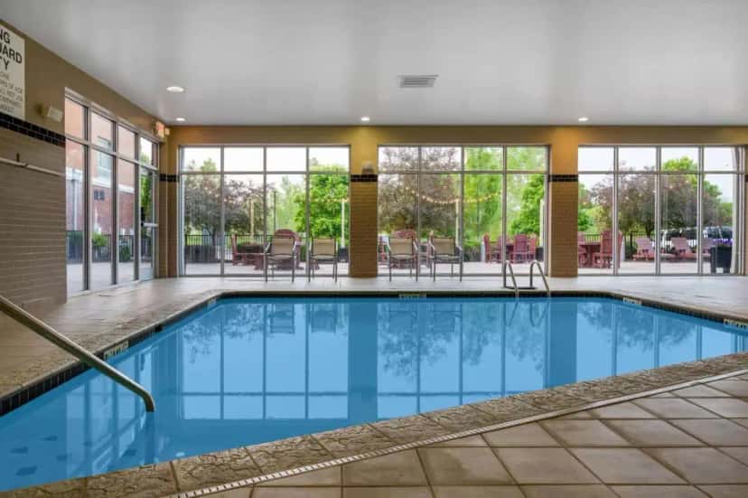 In-room hot tub at Wyndham Noblesville in Noblesville, IN