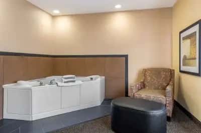 In-room hot tub at Wyndham Noblesville in Noblesville, IN