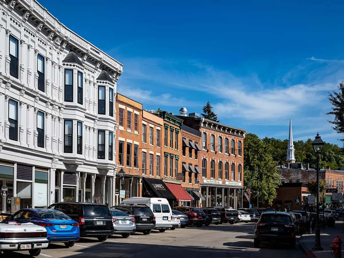 Historic Main Street in Galena, Illinois