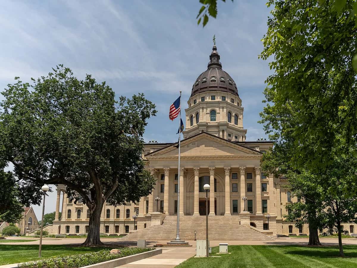 Kansas State Capitol building in Topeka