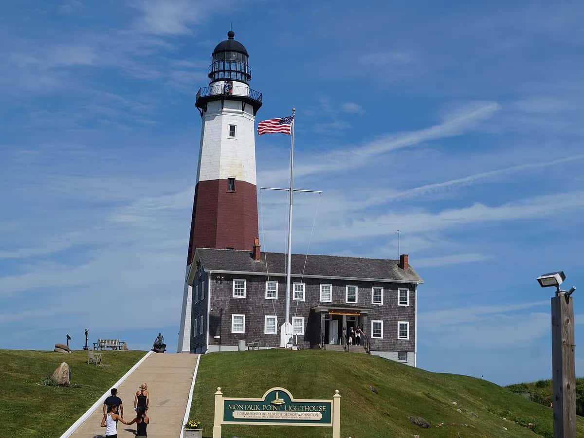 Montauk Point Lighthouse on the eastern tip of Long Island, New York