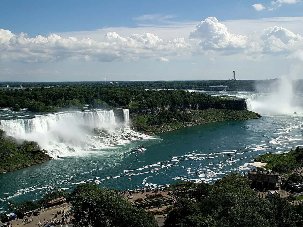 Horseshoe Falls at Niagara Falls seen from above