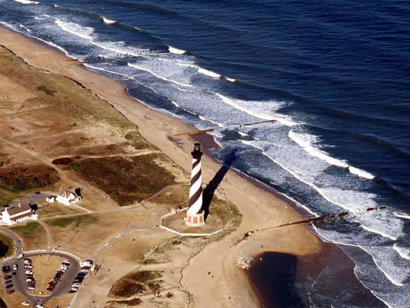 Cape Hatteras Lighthouse on the Outer Banks of North Carolina