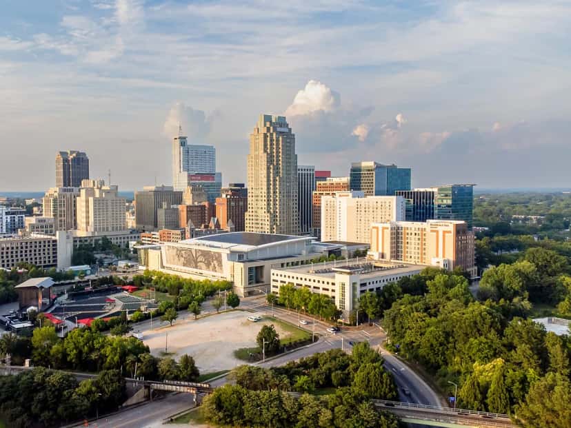 Downtown Raleigh skyline, North Carolina