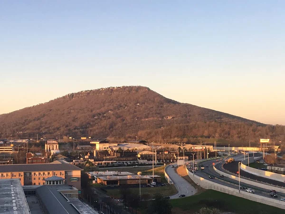 The Tennessee River bend seen from Lookout Mountain