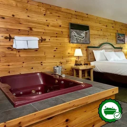 Private in-room hot tub